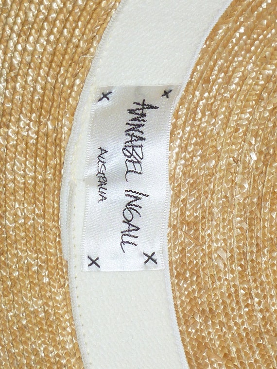 Vintage Straw Hat ANNABEL INGALL Australia Woven … - image 6