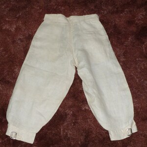 Antique golf pants men's knickers linen button fly Edwardian Flapper original early 1900s image 5