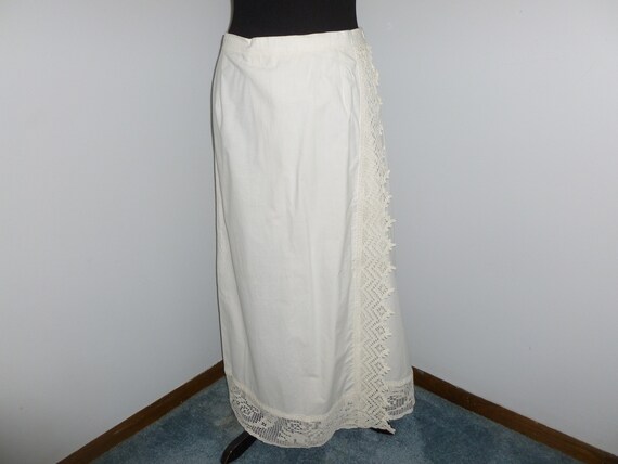 Antique Edwardian Wrap Skirt c1900s Walking Skirt… - image 2