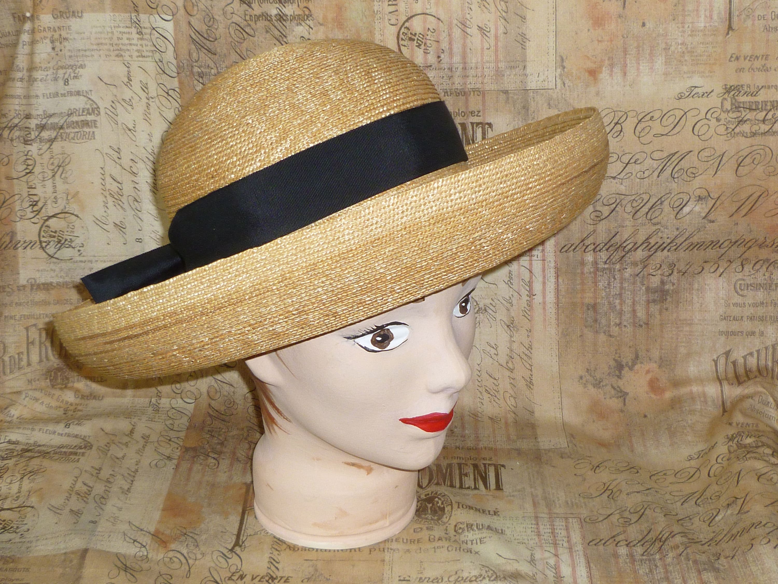 Annabell Ingall Australia Straw Hat Rust, Mauve Pink, Sunset Pink NWT New! Bondi Wheat Straw Rancher in Pink and Gold main image 4