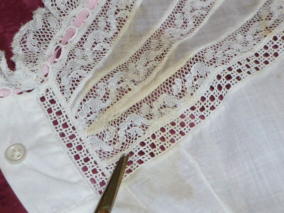 Fancy Antique Victorian Lace Camisole-Vintage Edw… - image 8