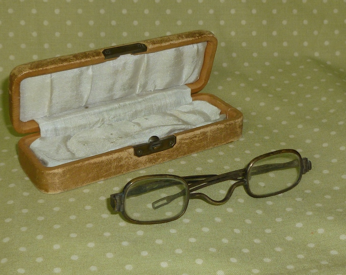 Antique Eyeglasses 1800s Spectacles Civil War Era Silver Tone Original ...