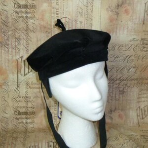 NWT Classic Vintage Beret Hat Polly Pigtails Hat Black  display picture 3