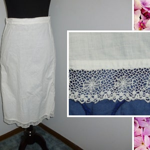 Gorgeous Antique Petticoat Skirt~Lace~Victorian Edwardian Skirt-1900s-Bridal Wedding-Boho Summer Skirt