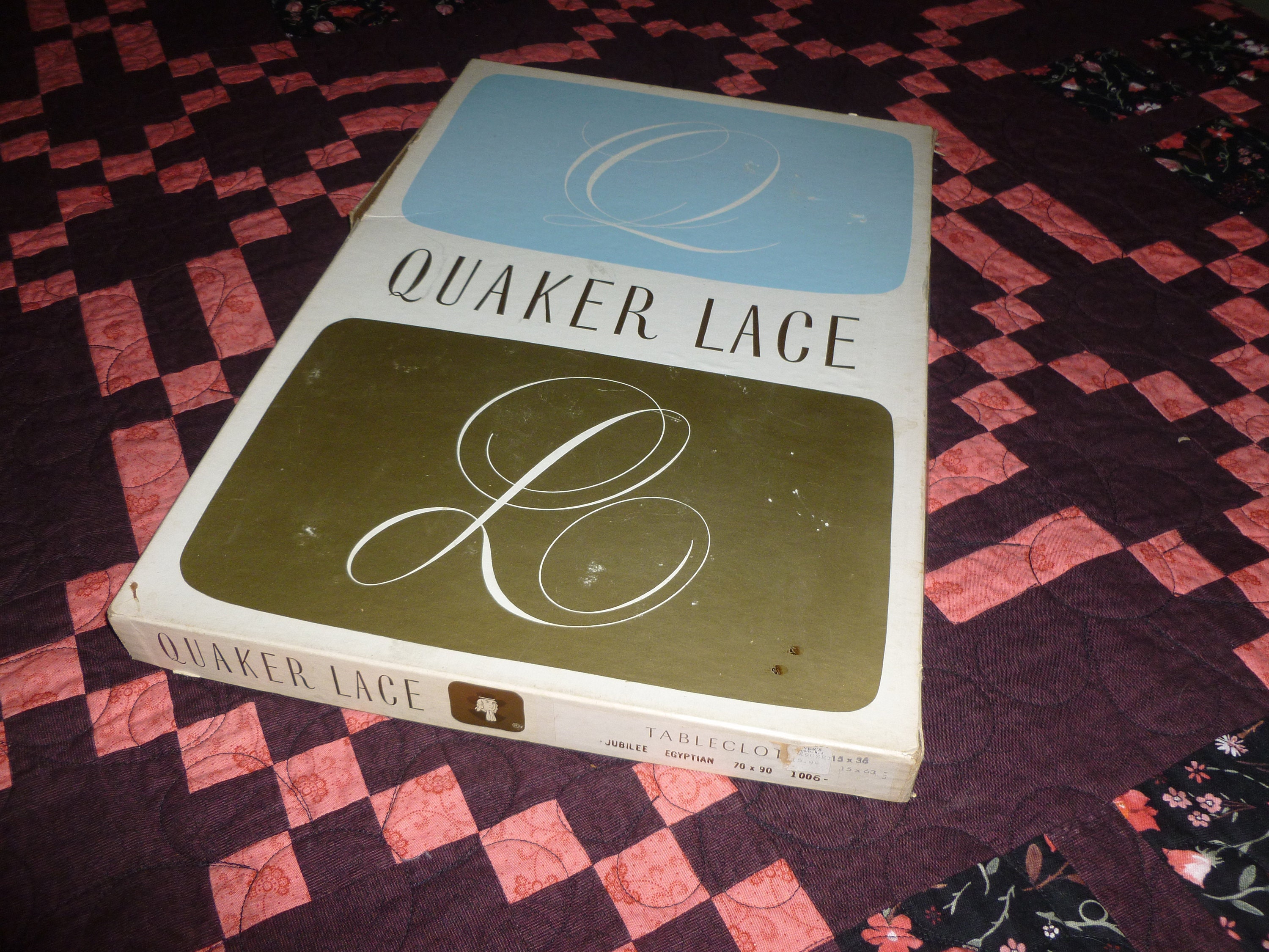 ヴィンテージ　クエーカーレース テーブルクロス（特大） Quaker lace tablecloth - Etsy 日本