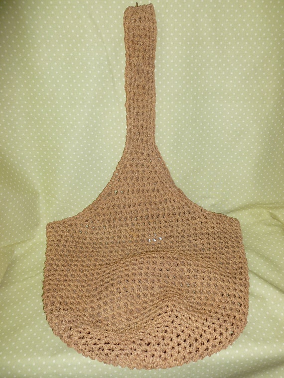 Vintage "Caterina Lucci" Handbag Crochet Straw Pur