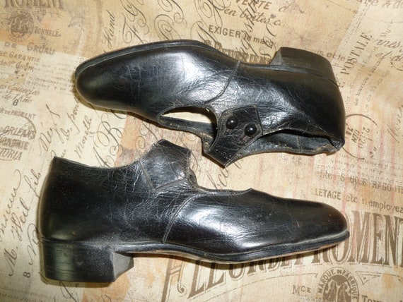 Fabulous Antique Edwardian Shoes-Mary Jane Button… - image 6