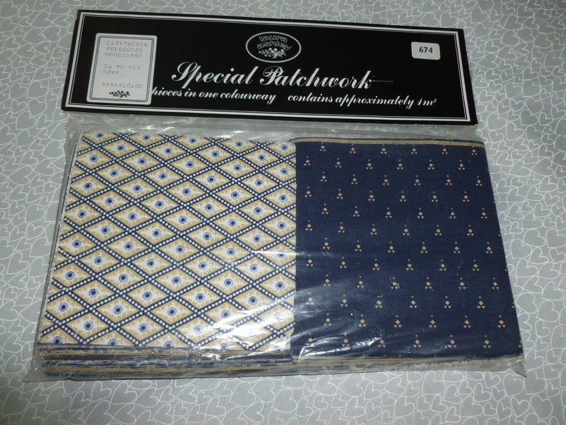 NIP Vintage Laura Ashley Patchwork Pieces Quilt fabric charm squares image 6
