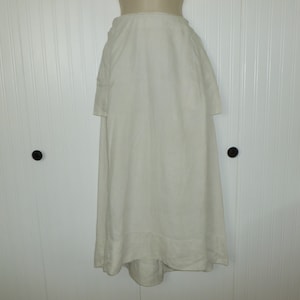Antique Edwardian LINEN Skirt c1900s Walking Skirt / Victorian Skirt / Edwardian Skirt