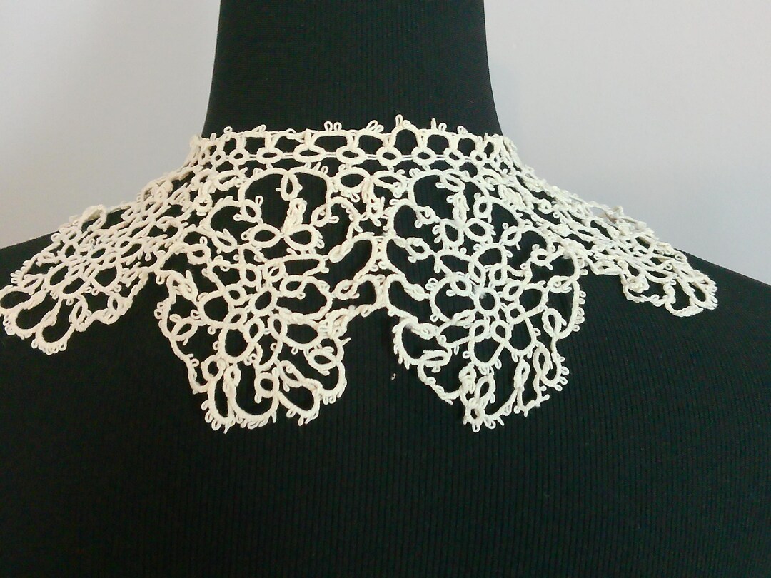 The Adorned Collar Lace LS Dress