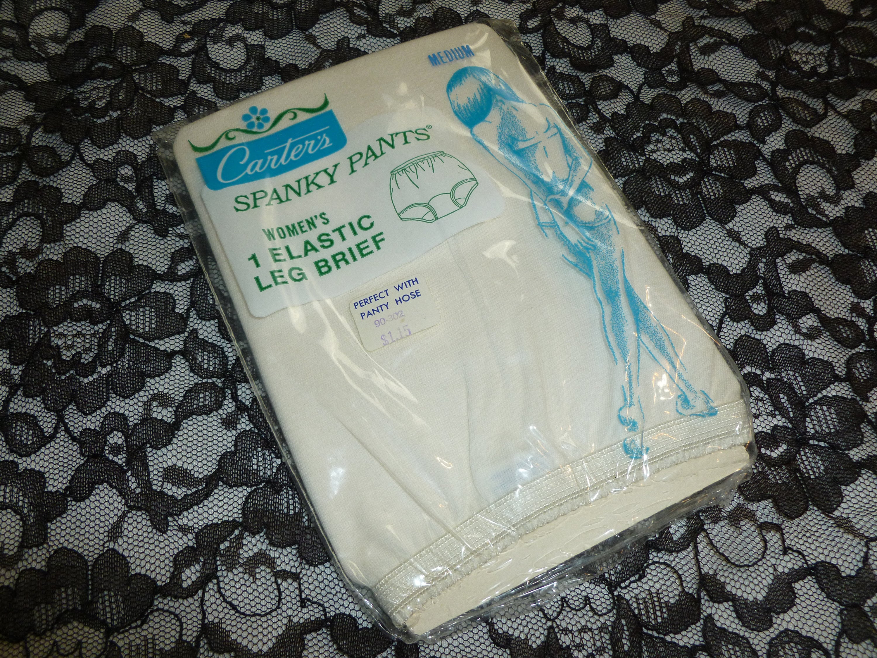 NOS Vintage Carters Spanky Pants Underpants Lingerie Vintage 60s Carters  Spanky Pants High Waist Granny Panties Underwear White Cotton 