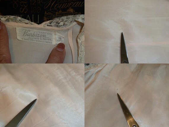 Vintage Satin & Lace Pajamas Barbizon Loungewear … - image 9