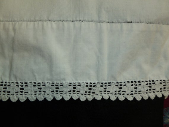 Fashion And Joy Federa Cuscino 40x40 Cm | Serie Rustica | Ricamo In Pizzo All'uncinetto Bianco | Chiusura Lampo