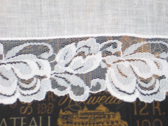 Vintage Antique Net Lace Handkerchief Hanky~Weddi… - image 3