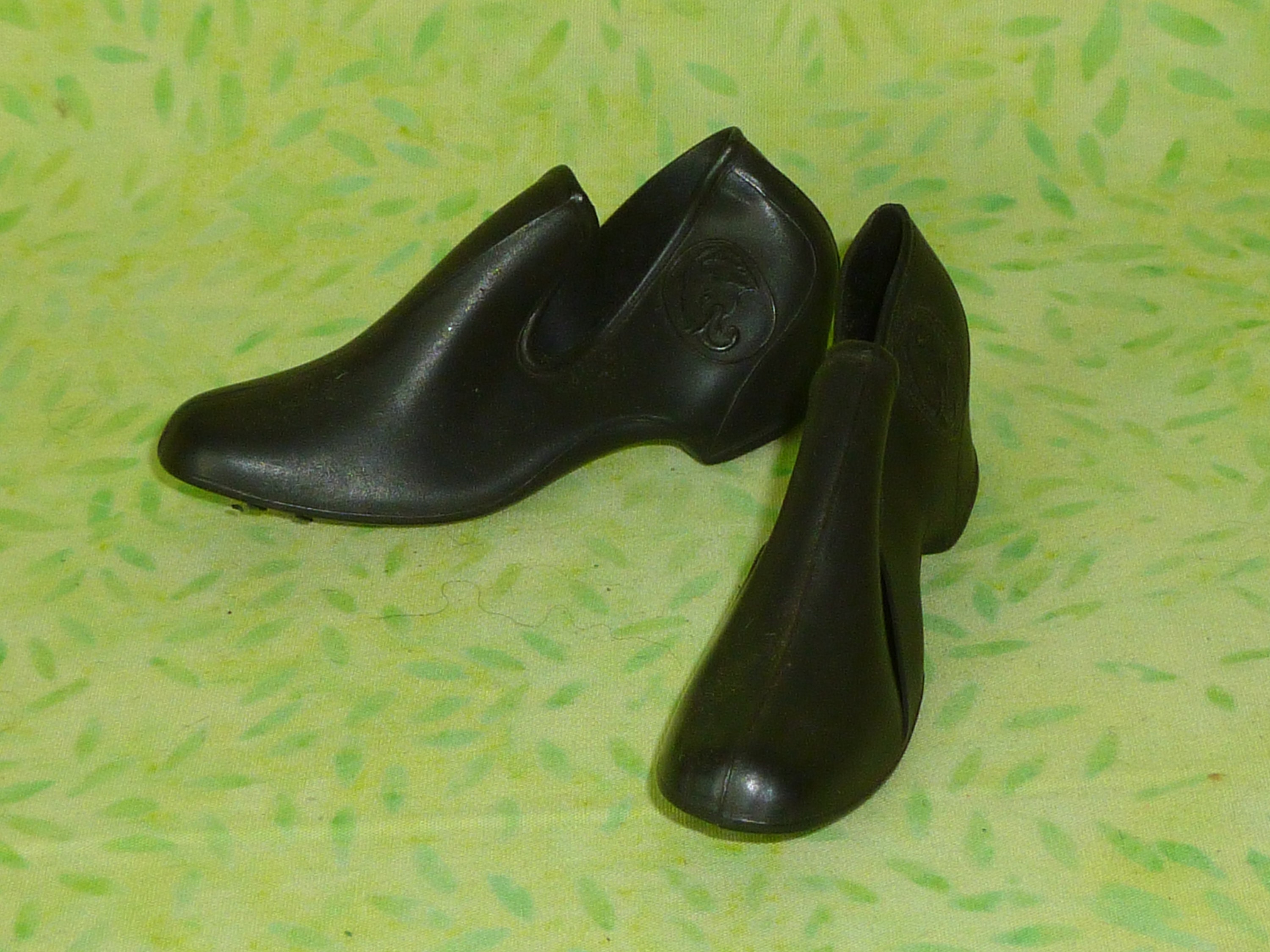 Pair UNIQUE Vintage 1950s Woonsocket Rubber Co. Salesman Sample Advertising Premium Doll Shoes Golashes Rubbers