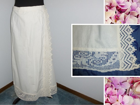 Antique Edwardian Wrap Skirt c1900s Walking Skirt