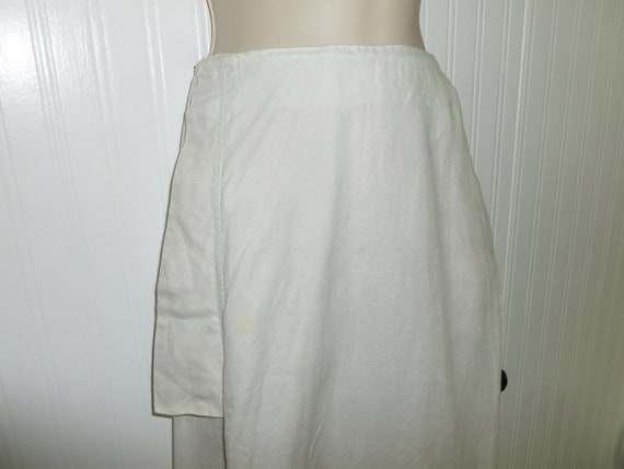 Antique Edwardian LINEN Skirt c1900s Walking Skir… - image 5