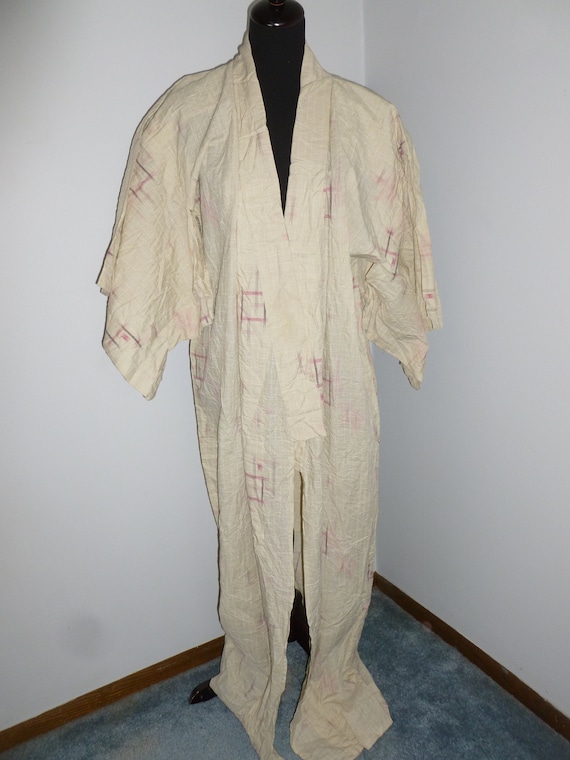 Kimono-Robe Antique Vintage Kimono Unisex Mens Wom