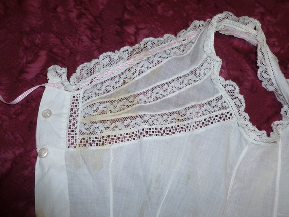 Fancy Antique Victorian Lace Camisole-Vintage Edw… - image 7
