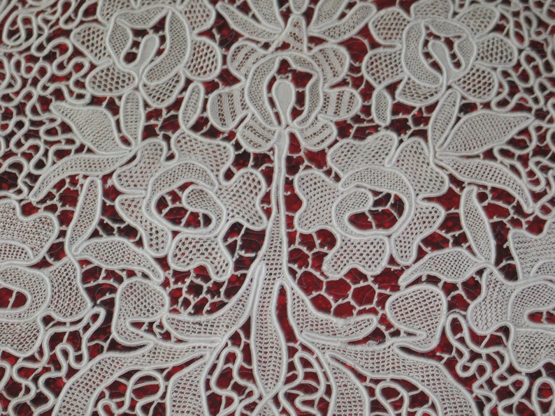 Antique Gros Point Lace 18th century Lace 19th Century Lace Antique Lace Panel Hand Made Lace Venetian Lace Hard To Find Unique