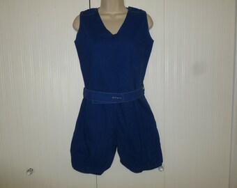 Antique Gym Romper 1910s 1920s Edwardian Beach Wear Sun Suit Retro Active Wear Play Suit Physical Education Suit