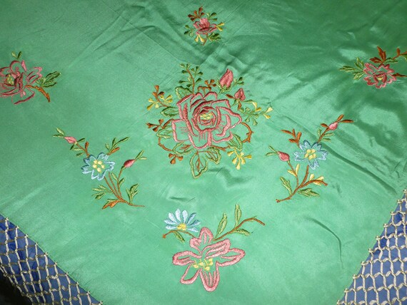 Piano Shawl Antique 1920s 1930s Piano Shawl Flappe