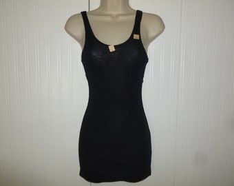 NOS Edwardian Bathing Suit Navy Wool Vintage Swimsuit circa c1920s 1930s Woman Swimwear