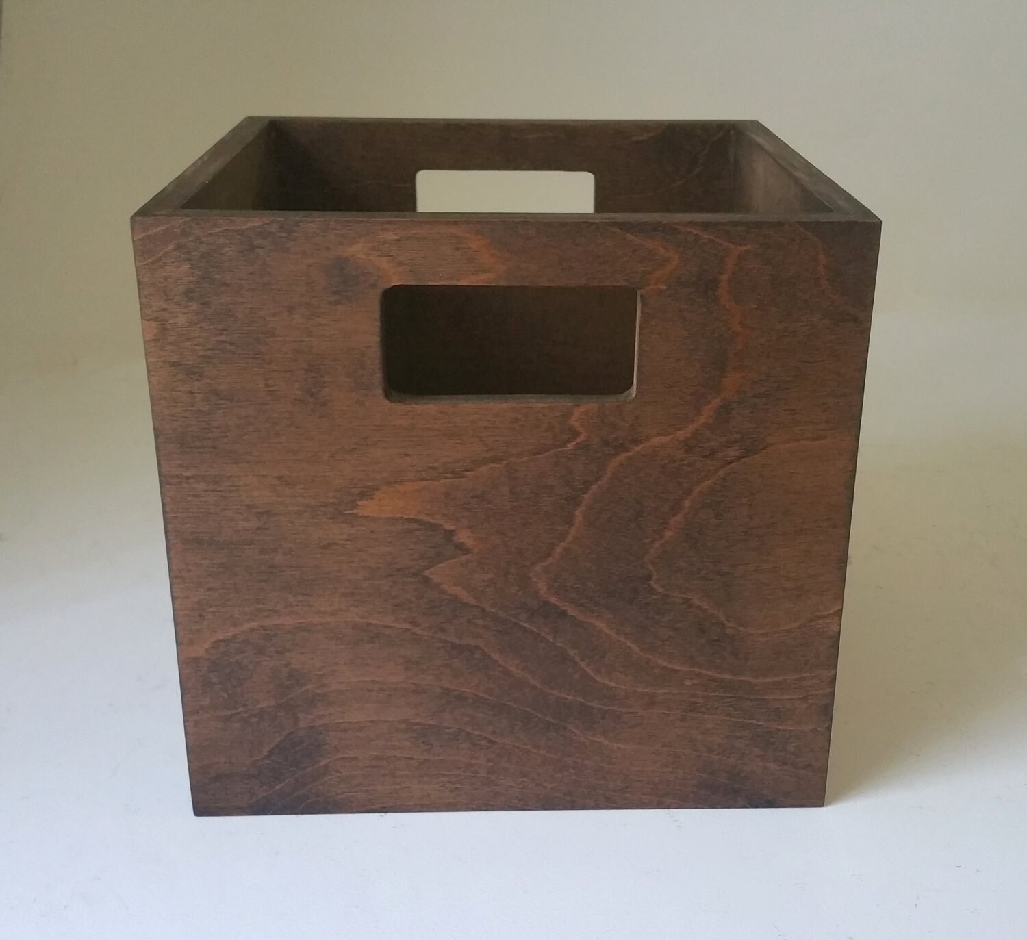 Wood Box With Handles 9 x 9 x 9 Tote Crate Transport Etsy