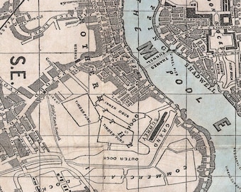 Large art wall map of england- Large Map of london in sections- London Map in parts vintage antique wall art 16 PRINTS 56x44