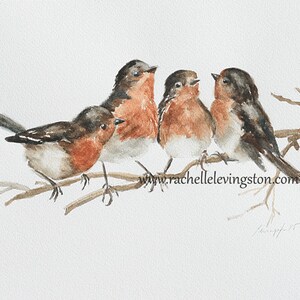 for her mom gift bird painting of bird Print bird art PRINT bird PRINT watercolour painting cottage chic Wall art wall hanging nursery