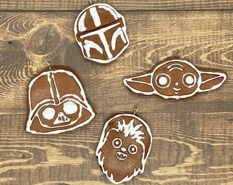 Star Wars Gingerbread Ornament: Hand-Sculpted Sculpey Clay