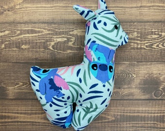 Handgefertigtes Stitch Lama Plüschtier: Disney Inspiriert