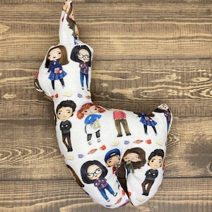 Gilmore Girls/baby shower/Lorelai Gilmore/Rory Gilmore/Lukes Diner/birthday/llama plush/handmade/made in usa/