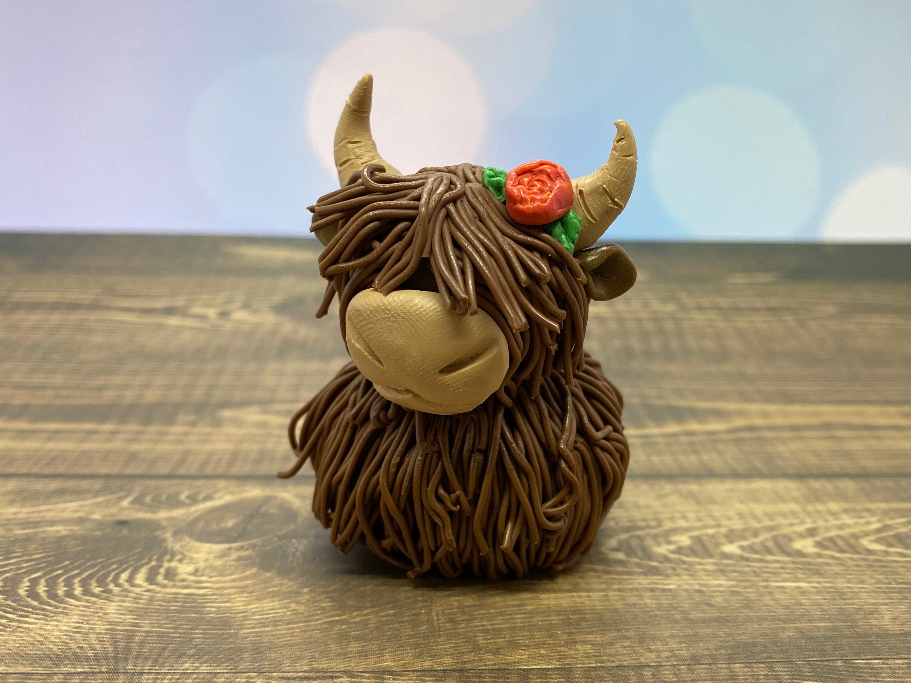 HIGHLAND COW handmade edible cake topper / decoration