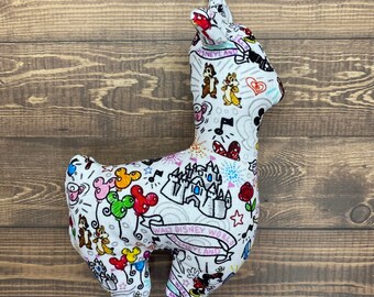 Handgefertigtes Disney Lama Plüschtier: Walt Disney World Kuscheltier