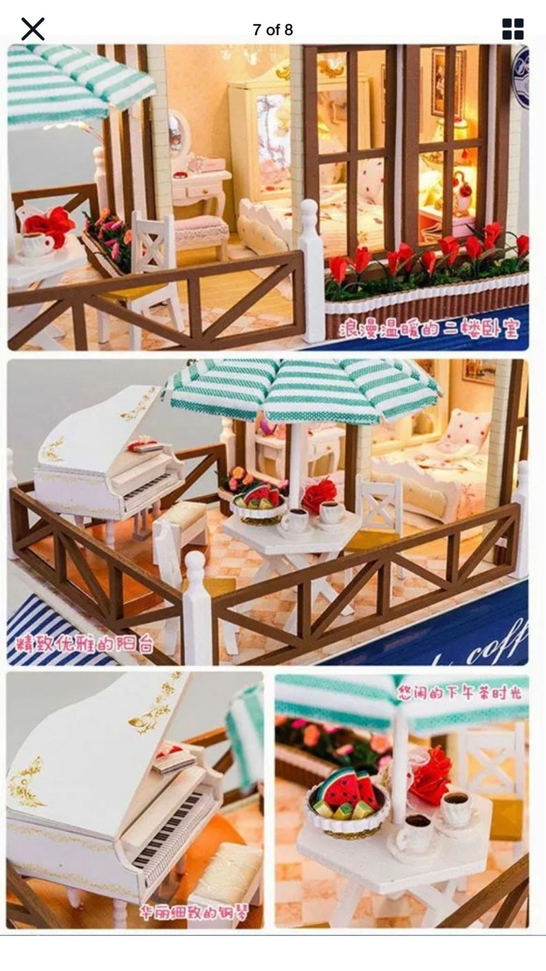 Irish Coffee Shop Dollhouse DIY Kit Cute Room House Model With | Etsy