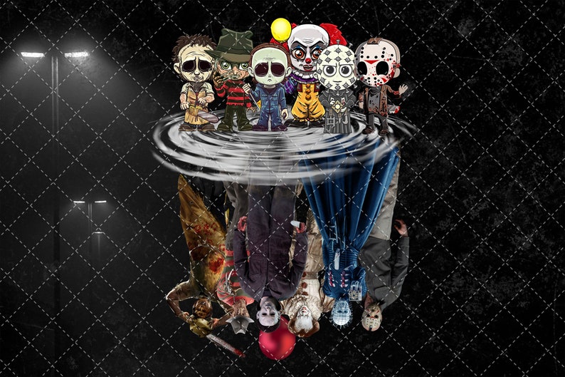 Horror Characters Friends Shadow Png Horror Characters Png | Etsy