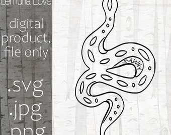 Sawny the Snake graphic, digital  file for Cruicut, .svg, .png. .jpg, Outlander, Jamie Fraser