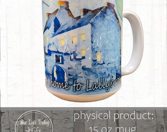 Lallybroch Mug, 15 oz, original Outlander theme design, sublimation