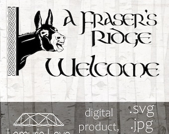 Clarence of Frasier's Ridge Welcome Sign, digital download