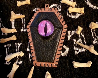 Demon Eye Coffin Keychain