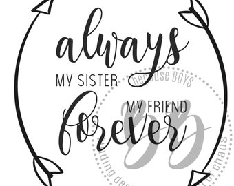 Download Forever sisters svg | Etsy