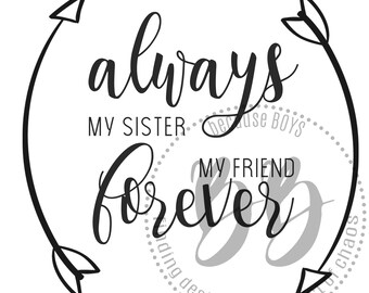 Download Forever sisters svg | Etsy