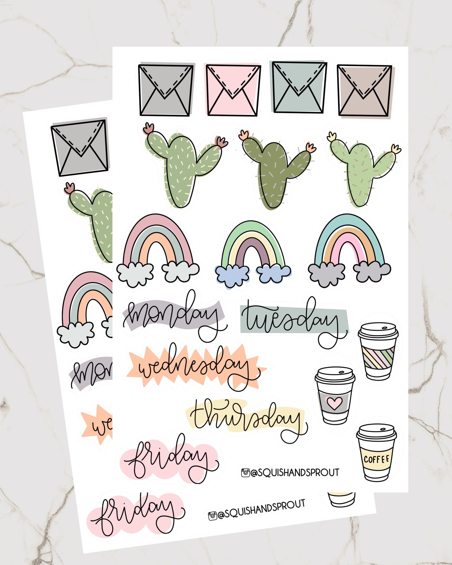 2pack Tiny Stickers Cute Journal and Planner Stickers Etsy