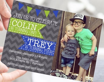 Double Invitations Etsy