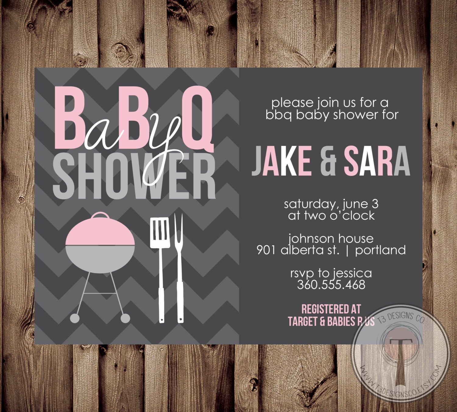 Baby Shower Bbq Bbq Baby Shower Invitation Bbq Shower Etsy