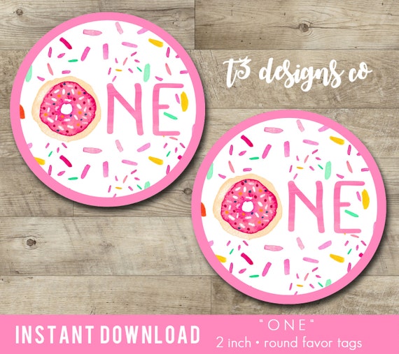 YOUR TEXT HERE BIRTHDAY PARTY Sticker Pink Sheet Label 1 1//2/" Round 20 labels