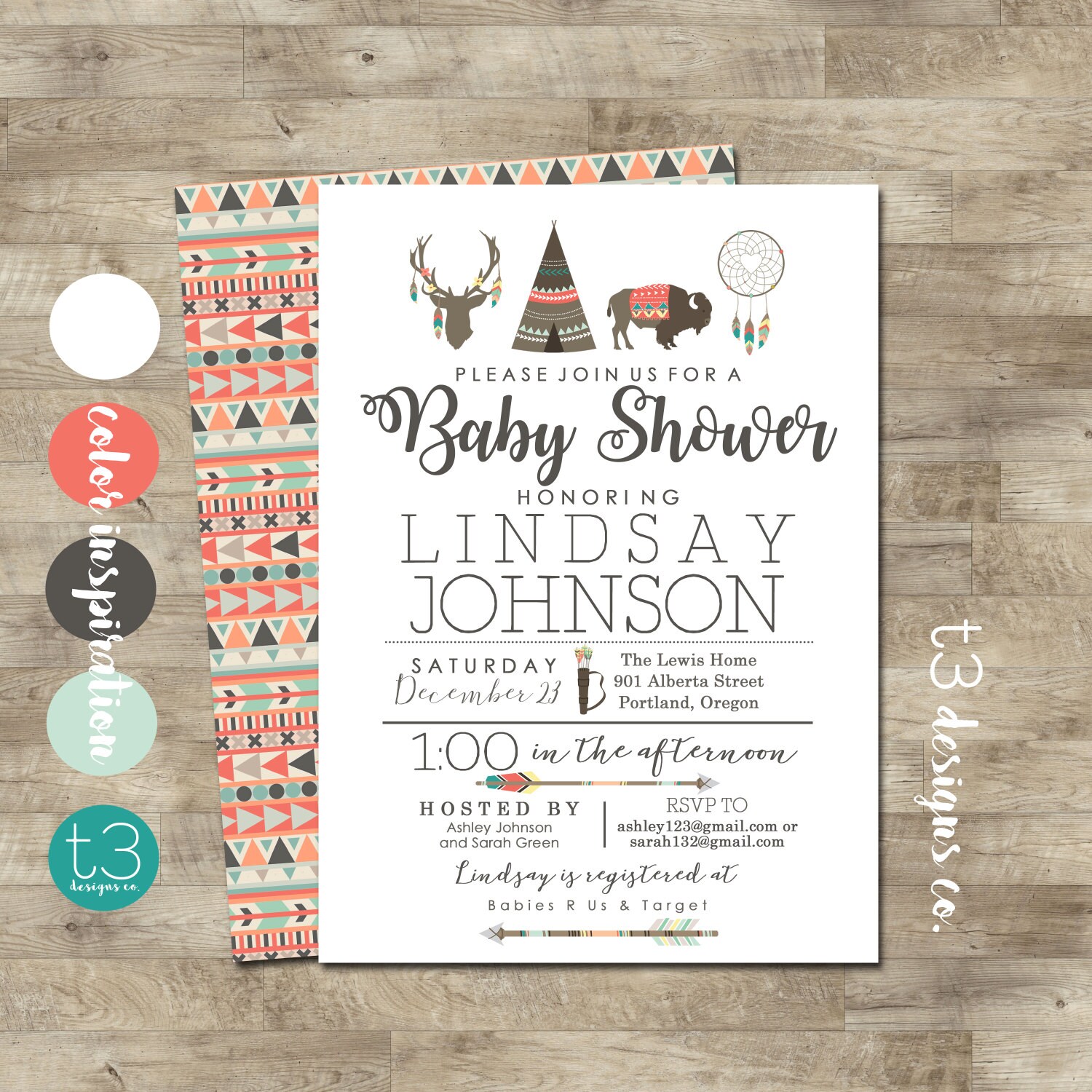 Tribal Baby Shower Invitations Boho Baby Shower Invite Aztec Baby Tribal Baby Shower Invitations Boho Baby Shower Invite Aztec Baby