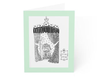 Karta okolicznościowa z ilustracją wróżki | Pusta w środku, opcje wielokrotnego pakowania
