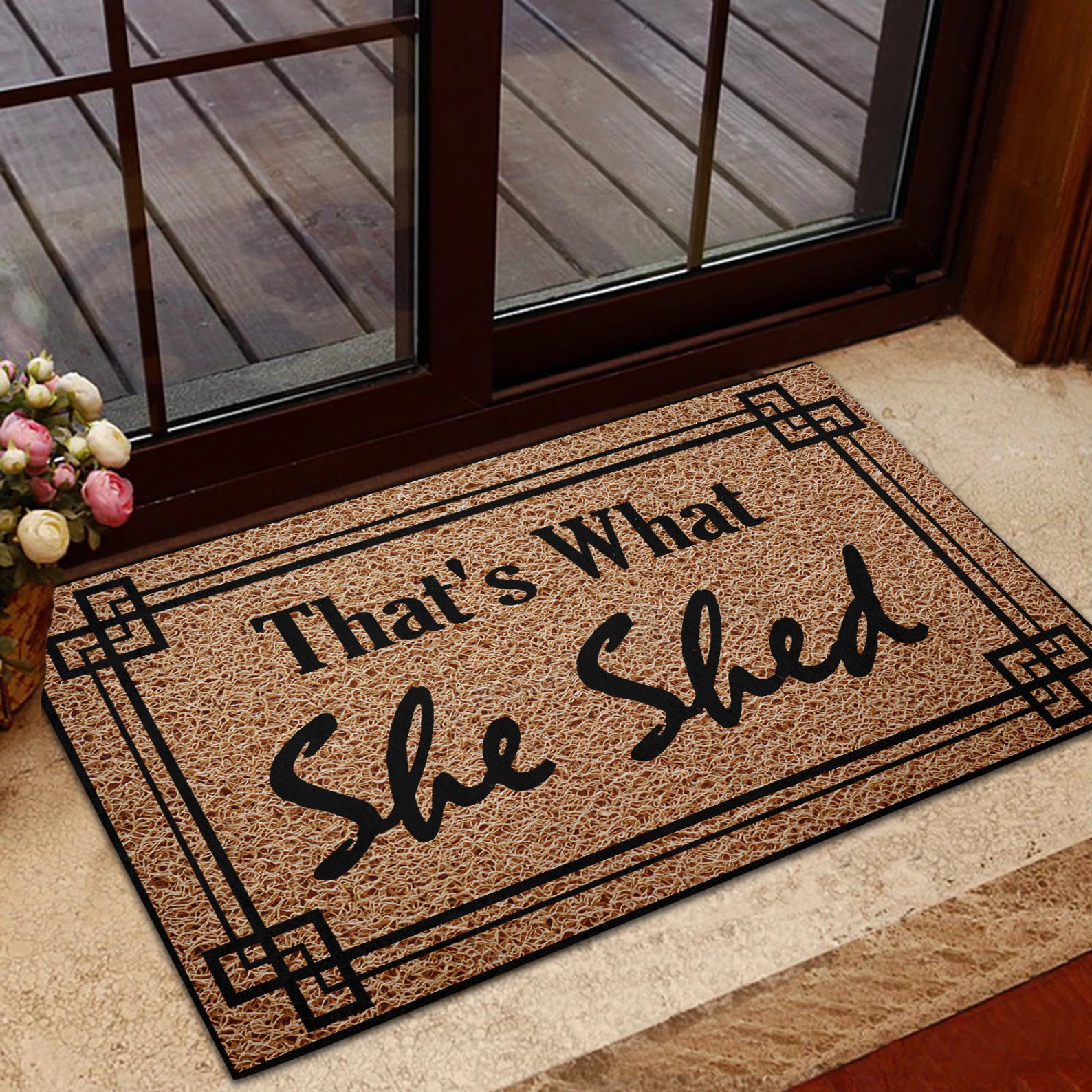 She Shed Doormat Funny Doormat Girly Doormat Housewarming Etsy